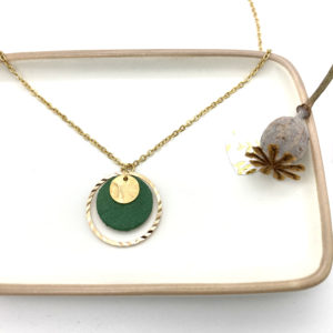 collier rond vert