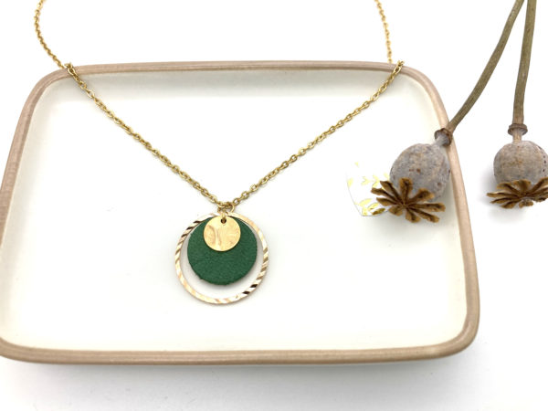 collier rond vert